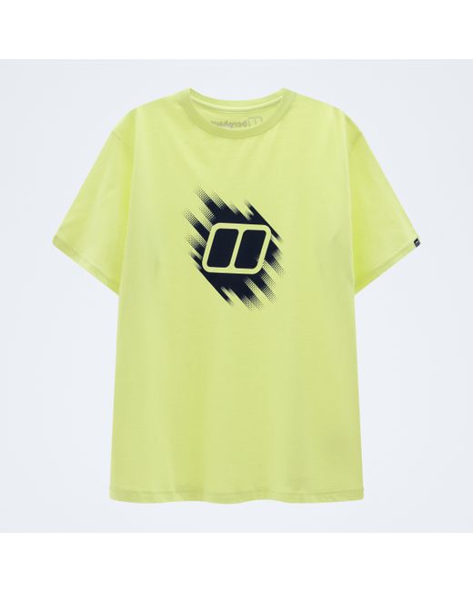 Berghaus Yellow Sketched Blocks Essential Tee for men