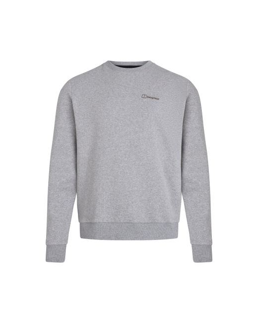 Berghaus Gray Logo Crew Jumper for men