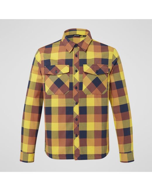 Berghaus Yellow Snarford Shirt for men