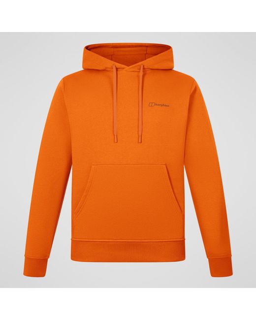 Berghaus Orange Small Logo Hoody for men
