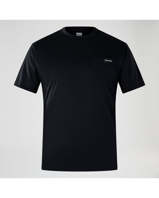 Berghaus Black Relaxed Short Sleeve Tech Tee for men