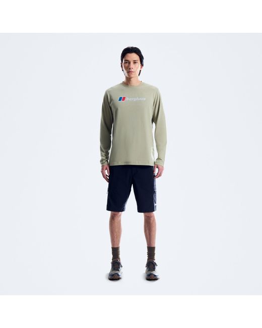 Berghaus Natural Big Logo Ls Tee Light for men