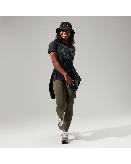 Berghaus Black Linear Landscape Super Stretch Tee