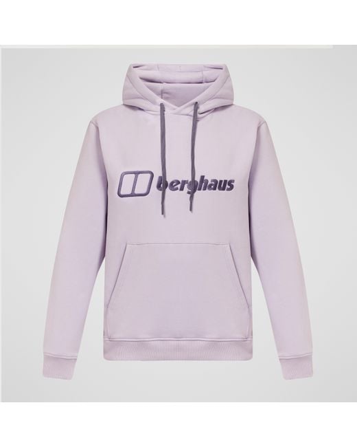 Berghaus Purple Logo Hoodie for men