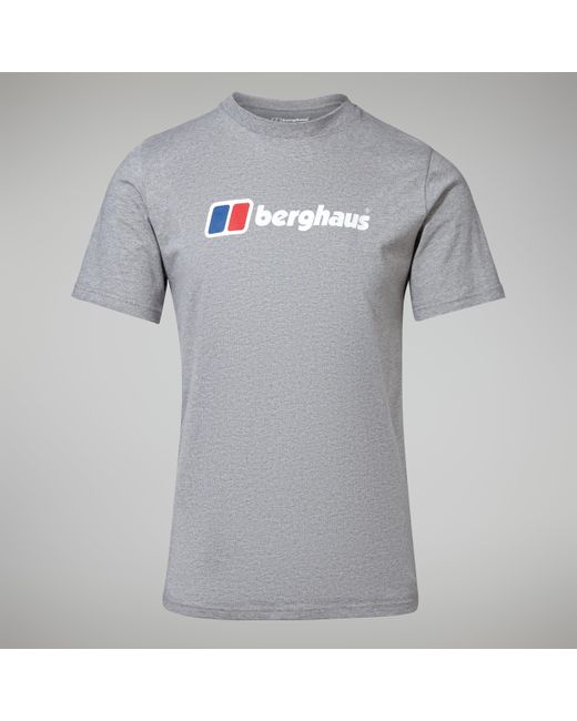 Berghaus Gray Big Classic Logo Tee for men