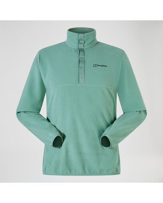 Berghaus Green Felltop Snap Fleece Pullover for men