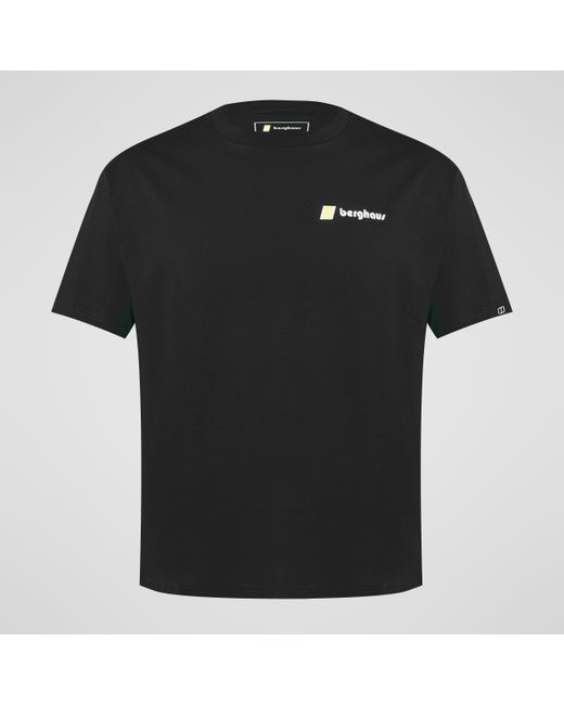 Berghaus Black Pioneer Circular Logo Tee for men