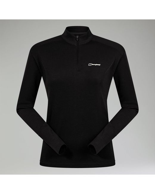 Berghaus Black Ivyhill Half Zip Top
