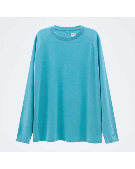 Berghaus Blue Ivyhill Light Long Sleeve Tech Tee for men