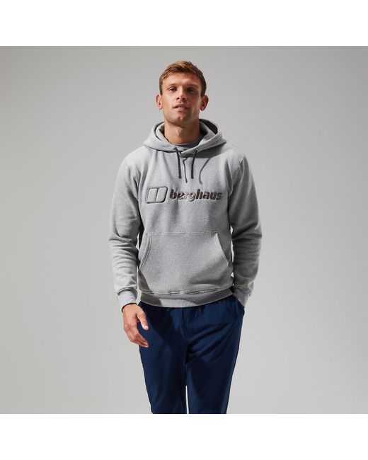 Berghaus Gray Logo Hoody for men