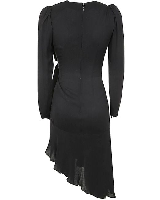 Elisabetta Franchi Black Long Sleeves Dress