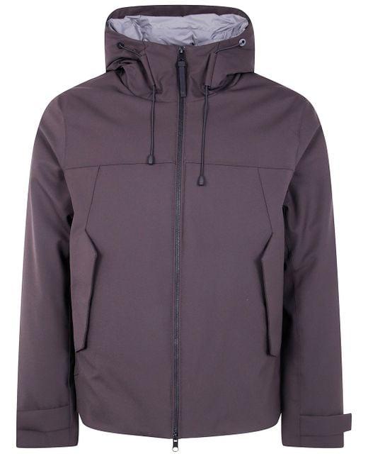 Cappotto Con Cappuccio "Haneda" Uomo di People Of Shibuya in Purple da Uomo