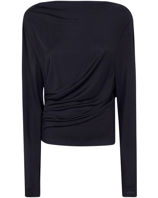 Jacquemus Black Fluid Jersey Crêpe Top