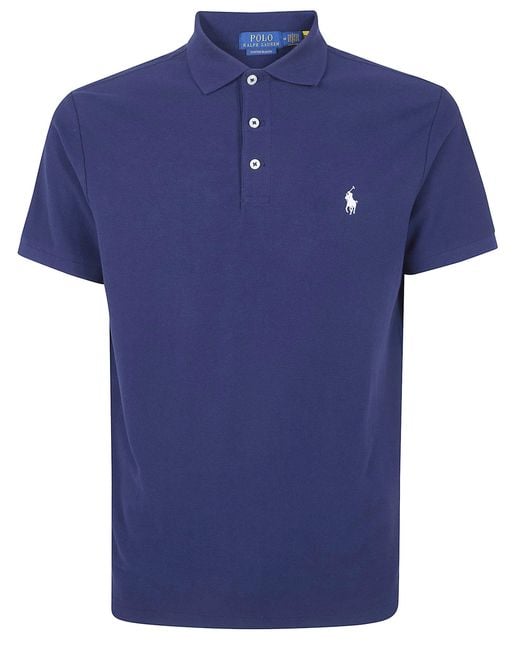 Polo Ralph Lauren Blue Classic Short Sleeves Polo Shirt for men