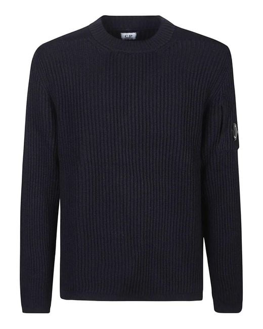 C P Company Blue C. P. Company Knitwear Crew Neck for men