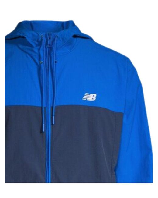 New Balance Blue Athletics Woven Jacket for men