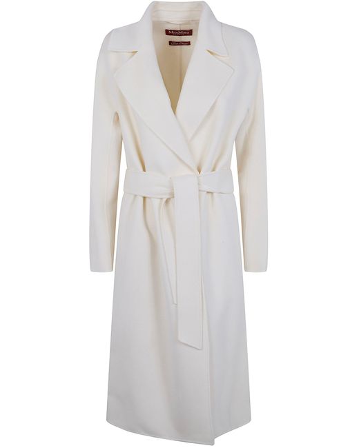Max Mara White "Mstcles" Regular Coat