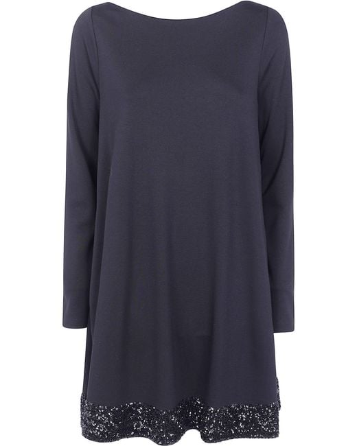 Emporio Armani Blue Dress Viscose "Ew004672.Af22598 Uc001"