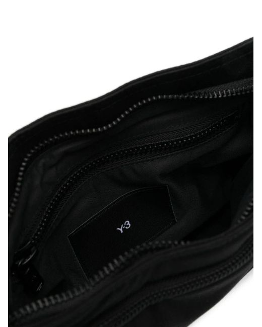 Y-3 Black Logo Crossbody Bag for men