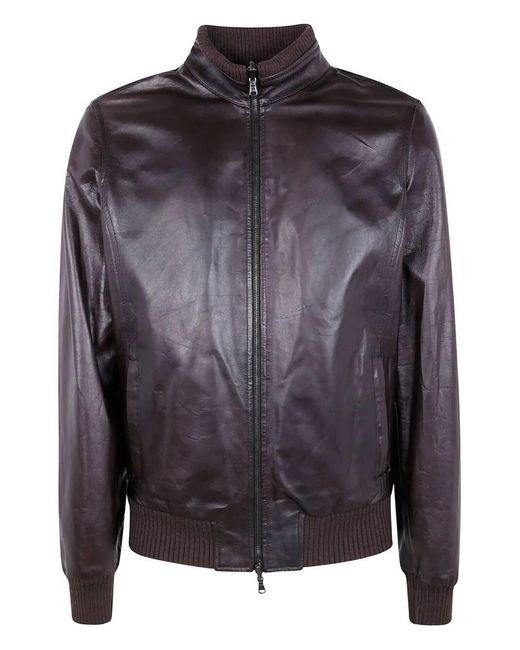 Barba Napoli Gray "Fox Reversible" Jacket for men