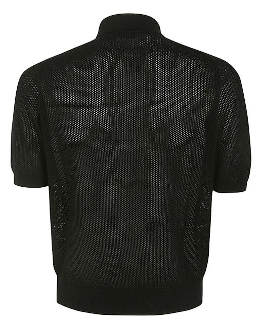 Ballantyne Black Polo Neck Pullover for men