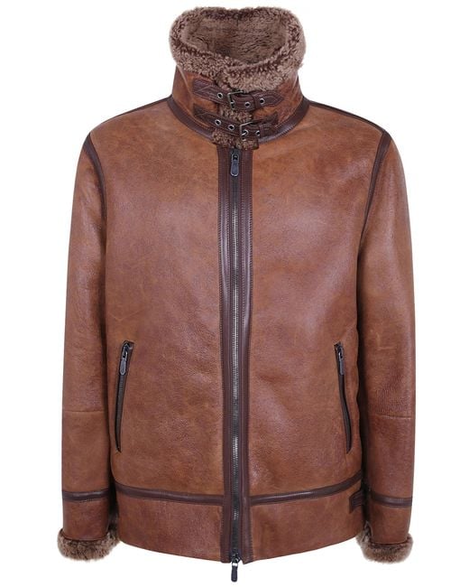 Brunello Cucinelli Brown Jacket Fur "Fur Jacket" for men