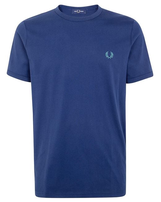 Fred Perry Blue Ringer T-Shirt for men