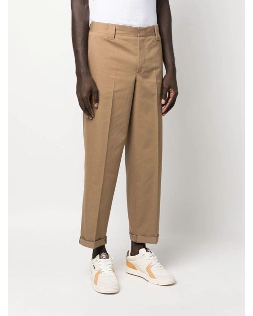 Golden Goose Deluxe Brand Natural Cropped Straight-leg Chinos for men