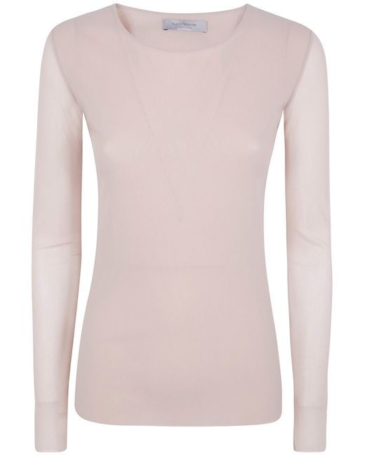 D.exterior Pink D. Exterior Sweater Round Neck "Tulle"