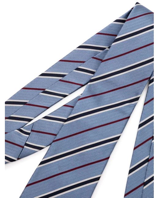 Paul Smith Blue Tie Zigzag Stripe Accessories for men