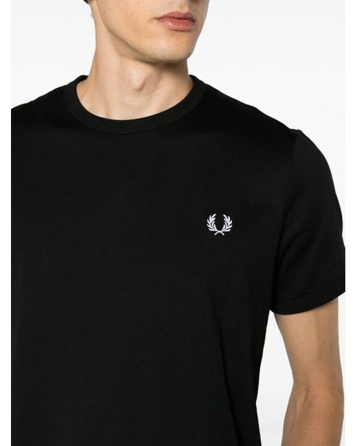 Fred Perry Black Fp Ringer T-Shirt for men