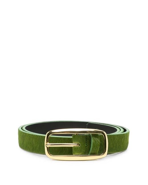 Essentiel Antwerp Green Ceinture Texturée À Boucle