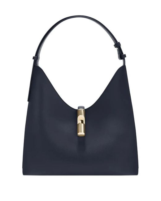 Furla Blue Goccia" Sidney Calf Leather Medium Hobo Bag