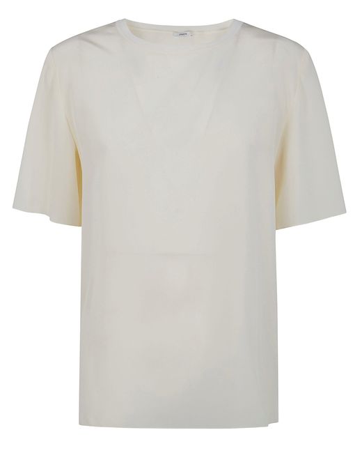 Joseph White "New Rubin" Top Silk Crepe