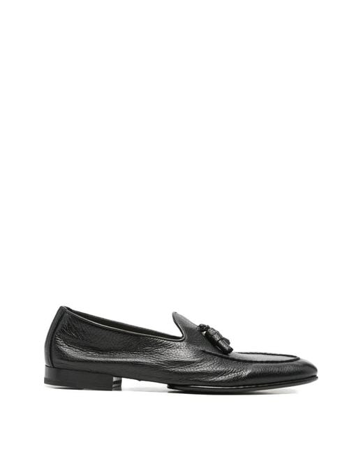 Doucal's White "Tassel Moc Adler" Loafer for men