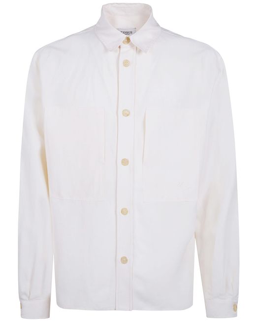 Laneus White Overshirt for men