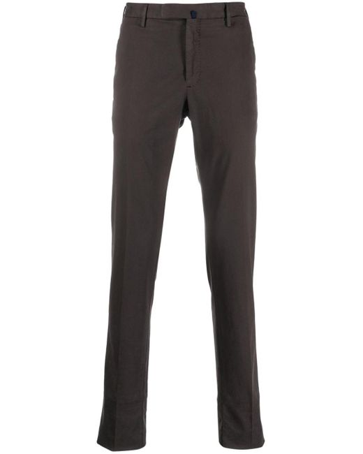 Incotex Gray Cotton Classic Trousers for men