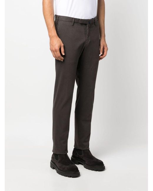 Incotex Gray Cotton Classic Trousers for men