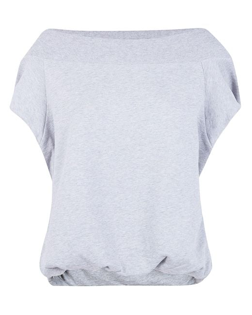 Dries Van Noten Blue Hamels Cotton Top