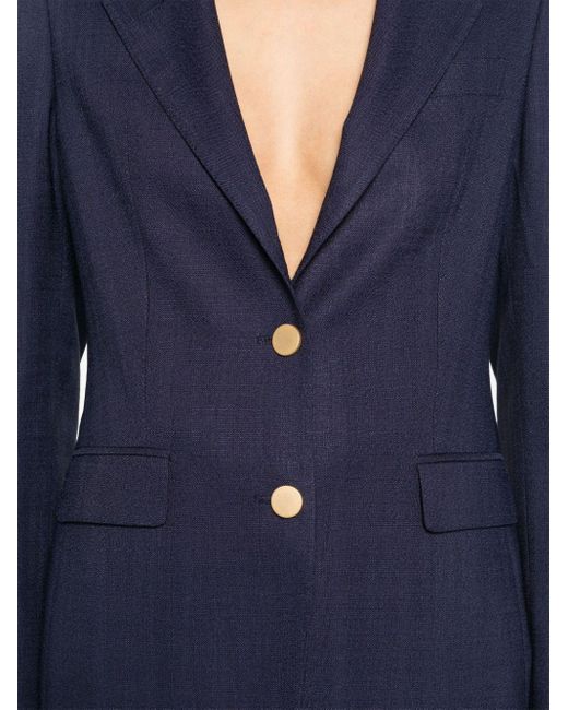 Tagliatore Blue Paris12 Single Breasted Jacket