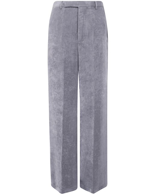 Rick Owens Gray Pants Wide Tailored "Rp02F5356.V 28 Steel"