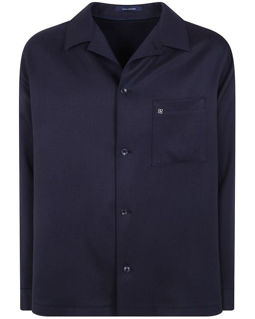 Tagliatore Blue Shirt Long Sleeve "Abani" for men