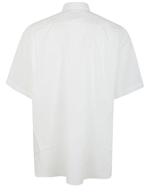 Comme des Garçons White Iconic Cotton Shirt With Logo for men