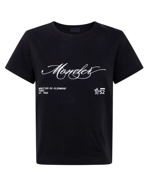 Moncler Black Short Sleeves T-Shirt
