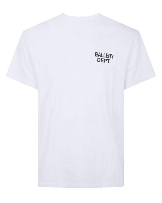 GALLERY DEPT. White 'Gd' Logo Dusty Tee for men
