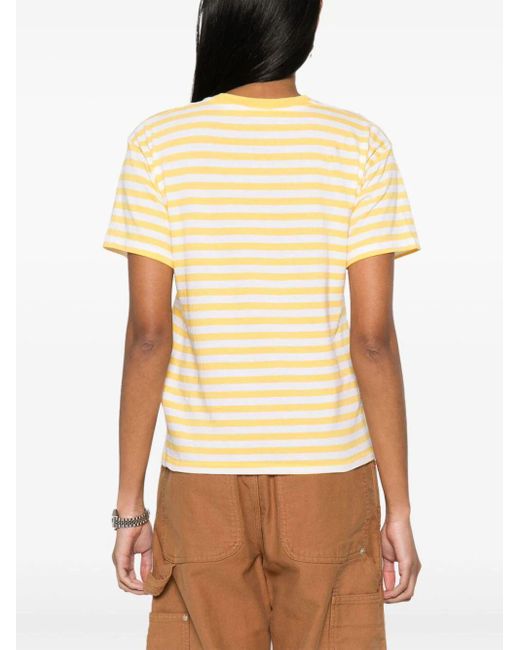 Polo Ralph Lauren Yellow Striped Crewneck T-Shirt