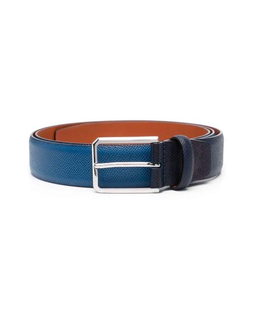 Santoni Blue Belts: Regular Belt for men