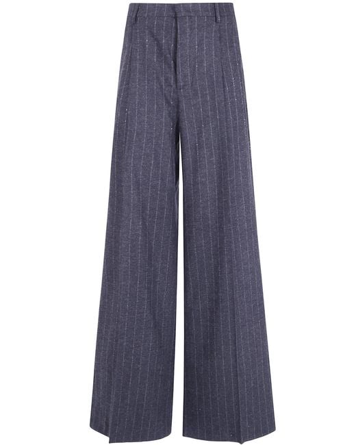 Tagliatore Blue Pants Straight Leg "P-Eileen"
