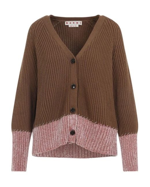 Cardigan di Marni in Brown