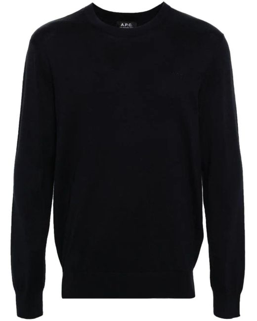 A.P.C. Blue Juio Pull Clothing for men